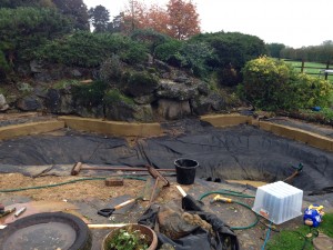 Dave Pond, front view removing last gravel