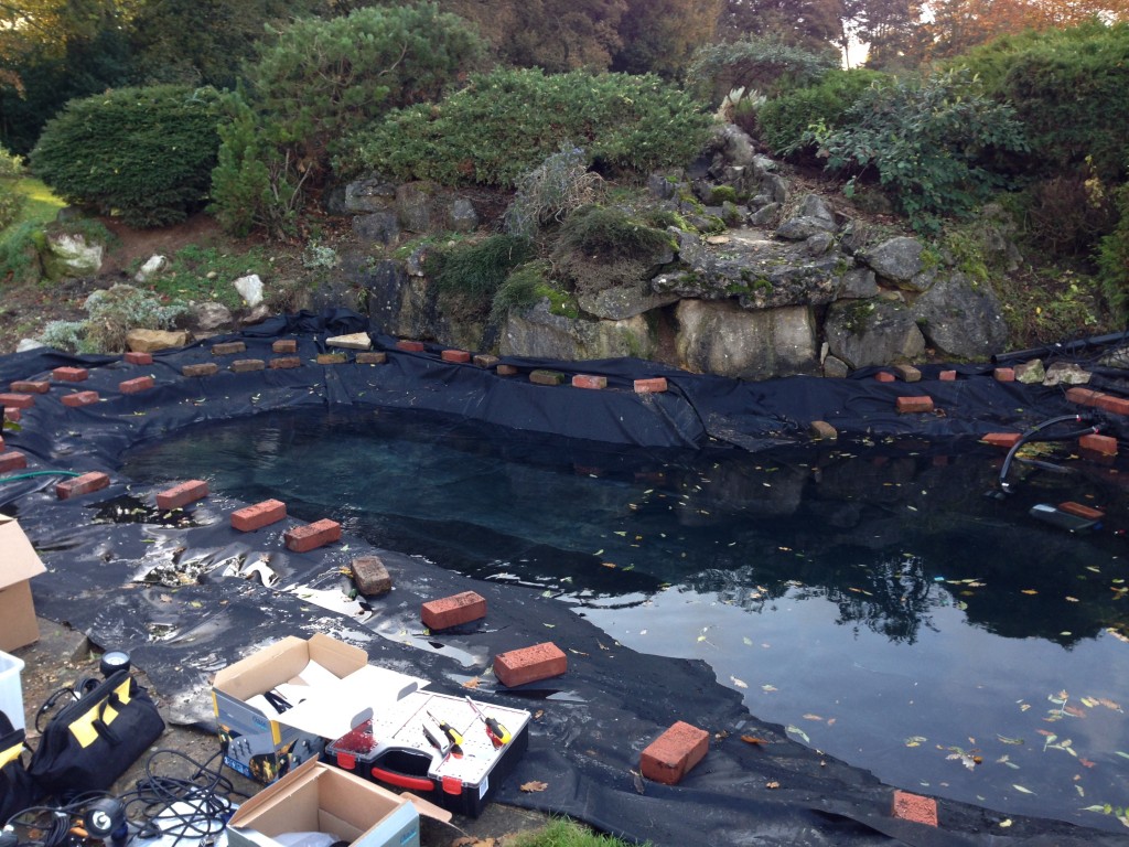 Pond Refurbishment, Kinsbourne Green, Part 3 Maltby Aquatics Pond & Aquarium Design and